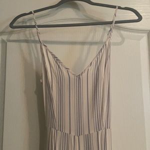 Cream and blue romper size S, Forever 21